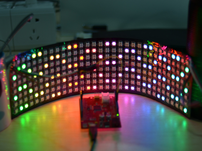 SeeedStudio 8x32 RGB LED Matrix w/ WS2812B - DC 5V [SKU: 104990128] ( WS2812 8*32 RGB LED 매트릭스 DC 5V )